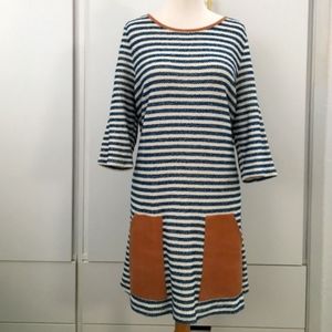 Anthropologie 9-H15 StCL Striped Shift Dress S
